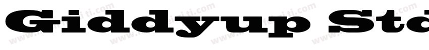 Giddyup Std_0字体转换